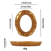 欧式复古INS金色迷你相框道具美甲项链拍照饰品珠宝拍摄背景配件 - 彩色 - 查看 28