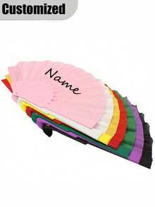 定制姓名LOGO婚礼扇，经典DIY扇，装饰性高品质定制扇，个性化，时尚，精致定制，独特理想礼物，耐用，色彩缤纷，可爱，迷人，趣味，卡哇伊，Y2K，时尚，男女通用，休闲，定制，个性化，独特，定制，送给他的理想礼物，送给她的理想礼物，男友，女友，家人，朋友，服装配饰，时尚秋季，男友，女友，家人，朋友