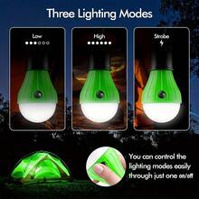 Portable Camping Light - 3 Mode LED Lantern With Hook IPX4 Waterproof - Compact For Night /Camping/Blackout/Hiking - Multicolor - View 4
