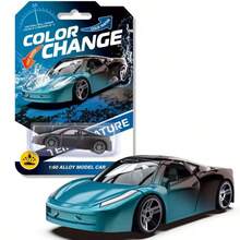 1pc New Gradient Color Changing Alloy Car Model, Temperature Sensitive Color Changing Alloy Car Model, Must-Have For Car Enthusiasts And Collectors, Bedroom Decor, Gift For Boyfriend, Friends, Holiday - Multicolor - View 7