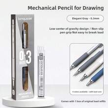 Languo New Metal Machanical Pencil Painting Mechanical Pencil Soft Mian Pen Holding Active Pencil Special For Junior And Senior High School Students To Learn Drawing And Daily Writing Back School Pencil,For School Supplies,Back To School - one-size - View 21