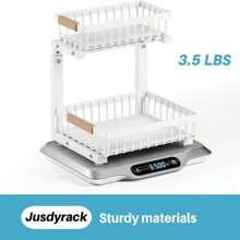 2 Packs 2 Tier Under Sink Organizers And Storage – Upgraded 30 Version, Sliding Pull Out Cabinet Storage Shelf, Metal Drawer For Kitchen, Bathroom, Pantry &Amp; Closet Organization Rack, Rust-Resistant