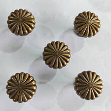 1/2/5件锌合金仿古单孔厨柜储物把手复古梳妆台抽屉衣柜把手老式门拉手橱柜家具五金（配对两种螺丝：2.2厘米、2.5厘米） - 復古 - 查看 14