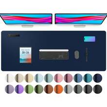 Tấm lót bàn bằng da, Tấm lót chuột cỡ lớn, Tấm lót bàn chống trượt, Tấm bảo vệ bàn bằng da PU chống thấm nước, Tấm lót bàn bằng da PU + bề mặt nhung chống trượt chống chói, Thích hợp cho văn phòng và gia đình (80 X 40 Cm, Xanh đậm), Có nhiều màu, Đồ dùng học tập, Tấm lót chuột chơi game trở lại trường Phụ kiện bàn làm việc Đồ dùng văn phòng Phụ kiện bàn làm việc Bàn di chuột Bàn di chuột cho bàn làm việc - Nhiều màu - Xem 2