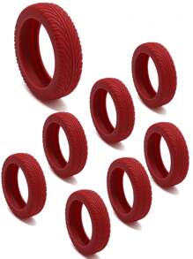 16/8 Peças Coberturas de Roda de Mala, Protetores de Roda de Mala, 1 Peça Protetores de Roda de Mala Portáteis, Coberturas de Roda de Mala de Silicone Coloridas para Conjuntos de Malas com 8 Rodas Giratórias, Capas de Roda Redutoras de Ruído para Cadeiras de Rodas de Escritório, Capas de Mala Anti-Abrasão e Anti-Ruído, Protetores de Mala, Itens Essenciais de Viagem de Férias, Acessórios de Viagem, Capas de Roda de Mala de Mão para a Maioria dos Conjuntos de Malas com Rodas.