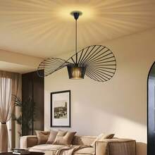 ZMH Hanging Lamp Black Pendant Light E27 - Hanging Lamp Vintage 60/80/100/120/140CM Pendant Lamp Dining Room Retro Chandelier Dining Table Lamp Kitchen Living Room Without Light Source - màu đen - Xem 2