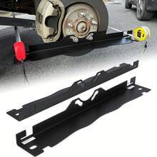 1 Set Wheel Repair Tool, Wheel Alignment Tool, Wheel Alignment Tool Plate, Heavy Duty Toe Alignment Tool Plate, Two Piece Precision Balancing Upgrade With Hanging Hole, Stainless Steel Wheel Alignment Tool Plate For Convenient Wall Mounted Storage, Black/Silver. - 黑色 - 查看 1