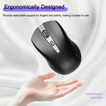 Wireless Mouse 2.4G Laptop Mouse Gaming Mouse With Usb Receiver, Laptop Cordless Mouse, Essential Portable Computer Mouse For Home Work - Multicolor - View 7