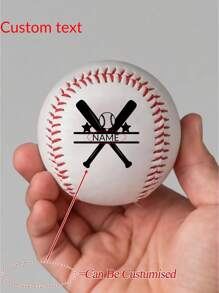 1Pc Personalized Name/Number Baseballs, Can Be Customized According To Your Personalized, Custom Baseball, Team Balls, League Balls, Baseball Gifts, Baseball Season Gift Ideas, Keep Sakes, Engraved Baseball