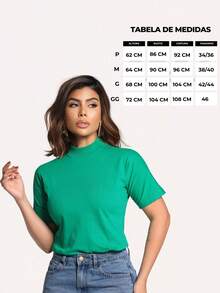 Women's T-Shirt Blouse Simple Casual 100% Cotton High Neck Comfortable - trắng - Xem 7