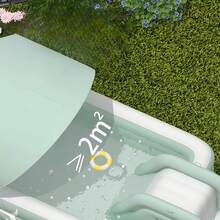 1pc Large Inflatable Swimming Pool With Slide And Detachable Sunshade - Durable PVC Material, Easy To Install, Rectangular Shape, Multi-Component, Ideal For Backyard Summer Entertainment And Swimming Parties, Poolside Lounge Chairs, Easy-To-Assemble Inflatable Swimming Pool Toy - Blue Fish - View 6