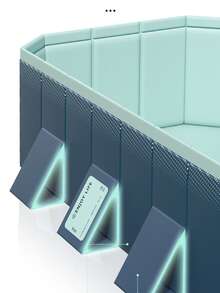 1pc 1.6m Foldable Swimming Pool, PVC Frame Solid Non-Inflatable Quick-Open Easy-Install Home Pool, Suitable For Yard, Party, Outdoor Activities, Swimming, Leisure Entertainment, Easter, April Fool's Day - Multicolor - View 7