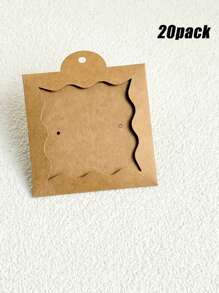20pack Matte Cardboard Jewelry Gift Packaging Box With Window Design, Necklace Display Box With Insert Card For Jewelry Display Packaging, DIY, Craft, Retail For Women Storage Organizer Travel Essentials Back To School Dormitory Storage