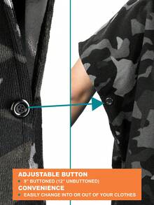 SUN CUBE Surf Poncho Changing Robe With Hood | Absorbent Quick Dry Microfiber Wetsuit Changing Towel With Pocket For Surfing Men Women (Black) - Camo Black - View 4