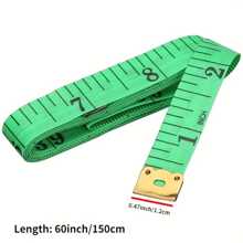 Soft And Flexible Body Measuring Tape - 60 Inches/150 Cm Double-Sided, Easy-To-Read Markings, Suitable For Sewing And Tailoring - Durable Fiberglass Tape With Metal Ends, Random Colors