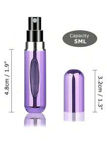 1/5/10 unidades, Atomizador de perfume recargable de 5ml, Botella de perfume de tamaño portátil para viaje, Miniaturas de botellas de muestra de perfume
