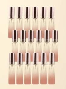 3pcs/6pcs/12pcs/18pcs 10ml Square Glass Refillable Makeup Toner Perfume Small Sample Transparent Fine Mist Spray Bottle, Black/Amber, With Funnel Atomizer, Rose Gold/Purple/Pink