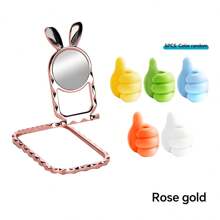 1 个金属环握式手机支架，懒散支架，可折叠桌面，便携式 + 5 个拇指钩电缆整理器，壁挂式粘钩 - 彩色 - 查看 3