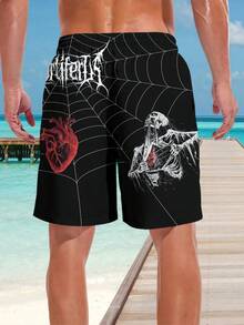 3D Print Men's Shorts, Fashionable Casual Appearance, Luxurious Feel, Drawstring Waistband, Perfect Choice For Summer Outings - Multicolor - View 3