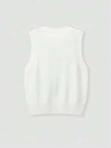 Vivid Style Sweet Dopamine Colorful Three-Dimensional Bow, Ageing Versatile Vest Undershirt, Autumn And Winter Knitwear Sweater, Back To School Clothes, Cute Tops Women