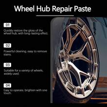Automotive Wheel Rim Care Paste, Rust Removal Polishing Gloss-Enhancing Wheel Maintenance Paste - Multicolor - View 8