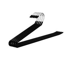 10pcs Non-Slip Pants/Jeans Hangers - Space Saving Open Design Clothing Racks - Sturdy Metal Pant Hangers - Multicolor - View 9