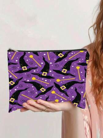 Bolsa mística de tarot con diseño de fondo en T - Bolsa de regalo ocultista blanca con vibrante arte de cartas de tarot, símbolos astrológicos de tela para tarjetas de tarot, almacenamiento de joyas - Accesorio unisex para adultos, cierre de cremallera resistente, esencial de viaje, vacaciones de verano, regreso a la escuela, bolsa para artículos escolares, bolsa de aseo de viaje