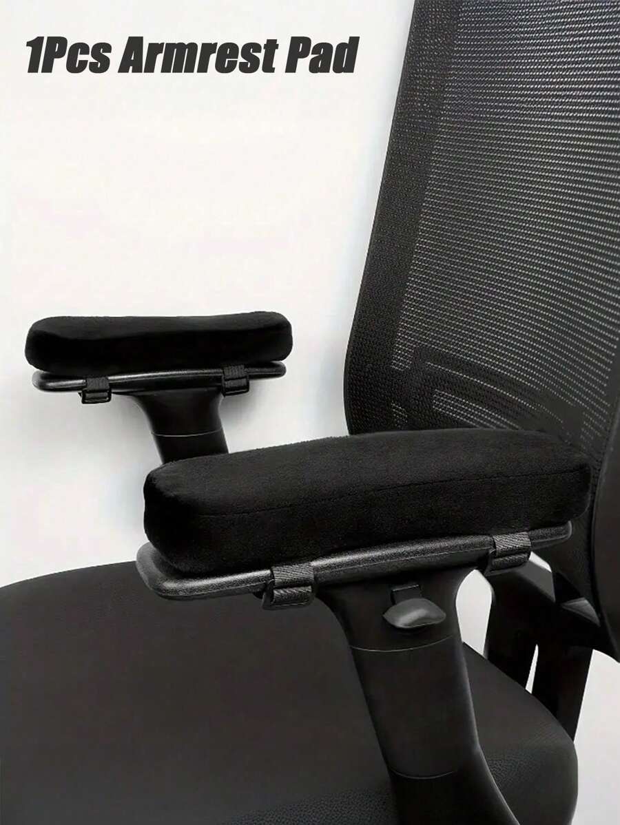 1 pièce Coussin d'accoudoir ergonomique en mousse à mémoire de forme pour chaise de bureau - Coussin de soutien pour le coude à ajustement universel pour soulager la pression, housse d'accoudoir confortable pour chaise de bureau, fauteuil roulant, fournitures scolaires, rentrée des classes