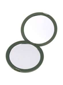 Tru X Domo Ink Collab Compact Mirror 1 Count Ouchless Elastics Secure Hold Unique Slide Design Bright Prints Fashion Accessories Selfie Function Playful Nature Bold Style - 彩色 - 查看 3