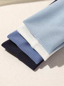 4pcs Simple Midnight Blue Women Sports Headbands, Versatile For Casual, Fitness, Daily Use Hair Accessories Fashion Head Wrap, School Stuff, College Autumn Accessories Women Hair Band Fall Winter For Vacation Outfits Woman Elegant Scarf Women Bandana Soft Headwrap Summer Outfits - Multicolor - View 4