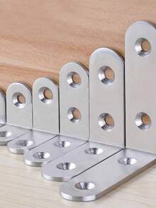 10 件不锈钢直角支架，90 度 L 型连接器，25/30/40/50 厘米家具连接五金件带螺丝 - 彩色 - 查看 4