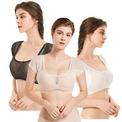 1pc/2pcs Washable Sweat Absorbing Camisole, No Need To Wear Bra, Lace Sweat Absorbing Camisole, Invisible Plus Size Breathable Sweat Pad, Thin Camisole, Sweat Absorbing Camisole, Suitable For Underarm Sweat, Washable Women/Girls Sweat Protector, Applicable To Underarm And Shoulder, Sweat-Wicking And Quick-Drying, Suitable For Travel, Sports, Outdoor, Summer Body Care Products, Stickers, Boys Valentine's Day Heart, Suitable For Well-Endowed Women (Products)
