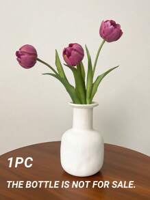 3 piezas de tulipanes artificiales de tacto real, de alta calidad, muy populares en Arabia Saudita, para decoración de hoteles, oficinas, hogares, ramos de boda, decoración de mesas de comedor, Día de San Valentín, regalo