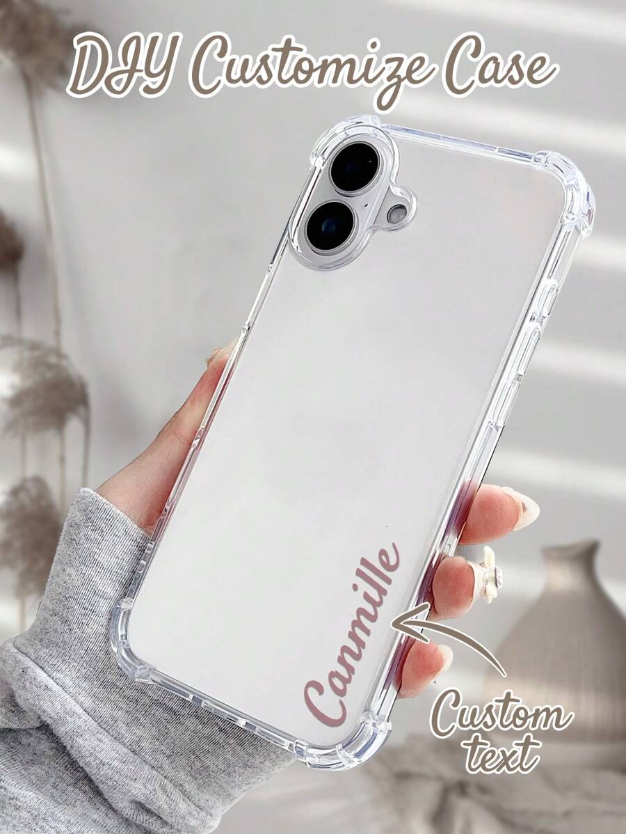 1 قطعة غطاء هاتف شفاف مقاوم للصدمات مخصص بتوقيع بسيط متوافق مع هواتف iPhone11/12/13/14/15/16/16pro/16plus/16promax/17/17pro/17promax/17air، Pixel 9A/S24/S25ultra/S25plus/S25edge، Moto G85، Infinix Hot 50 Pro+، مناسب كهدية يومية للأصدقاء، إكسسوارات هالوين 2025، أنيق، ملون، عتيق، جميل، متعاقد، مضحك، مخصص، فريد، مخصص، هدايا مثالية للرجال، هدايا مثالية للنساء، الحبيب، الحبيبة، العائلة، الأصدقاء، الأجداد، الزوجان، للذكرى السنوية، للأعياد الميلاد، أغطية الهواتف