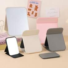 1Pc składane lustro do makijażu z toaletką kosmetyczną do podróży, toaletka, wystrój pokoju, akademik, prezenty kosmetyczne (prostokątne)