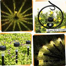 Solar Pathway Lights, Garden Ground Lights, Led Deck Nail Lights, Solar Powered Deck Lights For Backyard, Roadside Decoration Waterproof Abs Material (1 Set) Fall Decor House Decor Outdoor Decor