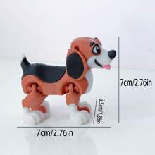 Figura decorativa de perro Spaniel lindo y adorable impresa en 3D, escultura de escritorio de plástico, regalo festivo