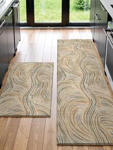 DAJIANG 1pc Thick Velvet Anti-Slip Doormat, Comfortable Floor Mat, Hallway Carpet, Kitchen Mat, Machine Washable, Easy To Clean, Home Decor, Entryway, Bathroom, Kitchen Rug - Multicolor - View 5