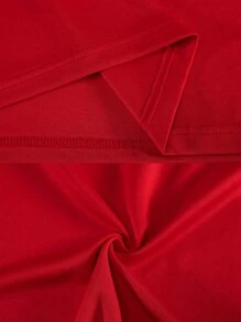 2pcs Personalized Football Jersey, Liverpool Football Jersey, Men's Personalized Football Jersey, Red Football Jersey, Men's Sports Suit, Sports Suit, Men's Running Suit, Summer Men's Suit, Men's T-Shirt Suit, Football Jersey, Personalized Football Jersey, Football Jersey With Number Printing, Suitable For Daily Wear, Football, Badminton, Basketball, Minimal Chic - Red - View 3