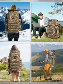 1PC 75L Waterproof Camo Backpack Hiking Camping Backpack Rucksack Outdoor Sports Climbing Bag Mountaineering Backpack Waterproof Large Capacity Oversized Use Holiday Essentials Hiking Camping Multi-Functional Christmas Bag Laptop Thanksgiving Computer Large Capacity Outdoor Waterproof Camping Hiking Backpack Travel Gifts Chest Bag Side Bags Satchel Bag Leather Bag Hobo Bag Gifts Travel Essentials School Bag Travel Bag Gym Bag Sports Bag Summer Back To School Beach Bag Beach Laptop Case The Sporty Life Summer Bag Springbreak Vacation Men Bag Pack Hiking Bag Weekend Bag Backpacks Travel Must Haves Large Bag School Supplies School Backpack - Ngụy trang - Xem 8
