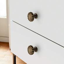 1/2/5件锌合金仿古单孔厨柜储物把手复古梳妆台抽屉衣柜把手老式门拉手橱柜家具五金（配对两种螺丝：2.2厘米、2.5厘米） - 復古 - 查看 3