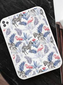 1 Peça Capa Protetora de Tablet com Design Gráfico de Zebra e Flamingo, à Prova de Choque, Adequada para Galaxy Tab A7 LITE, iPad Pro 11 Polegadas 2021, iPad 10th Geração