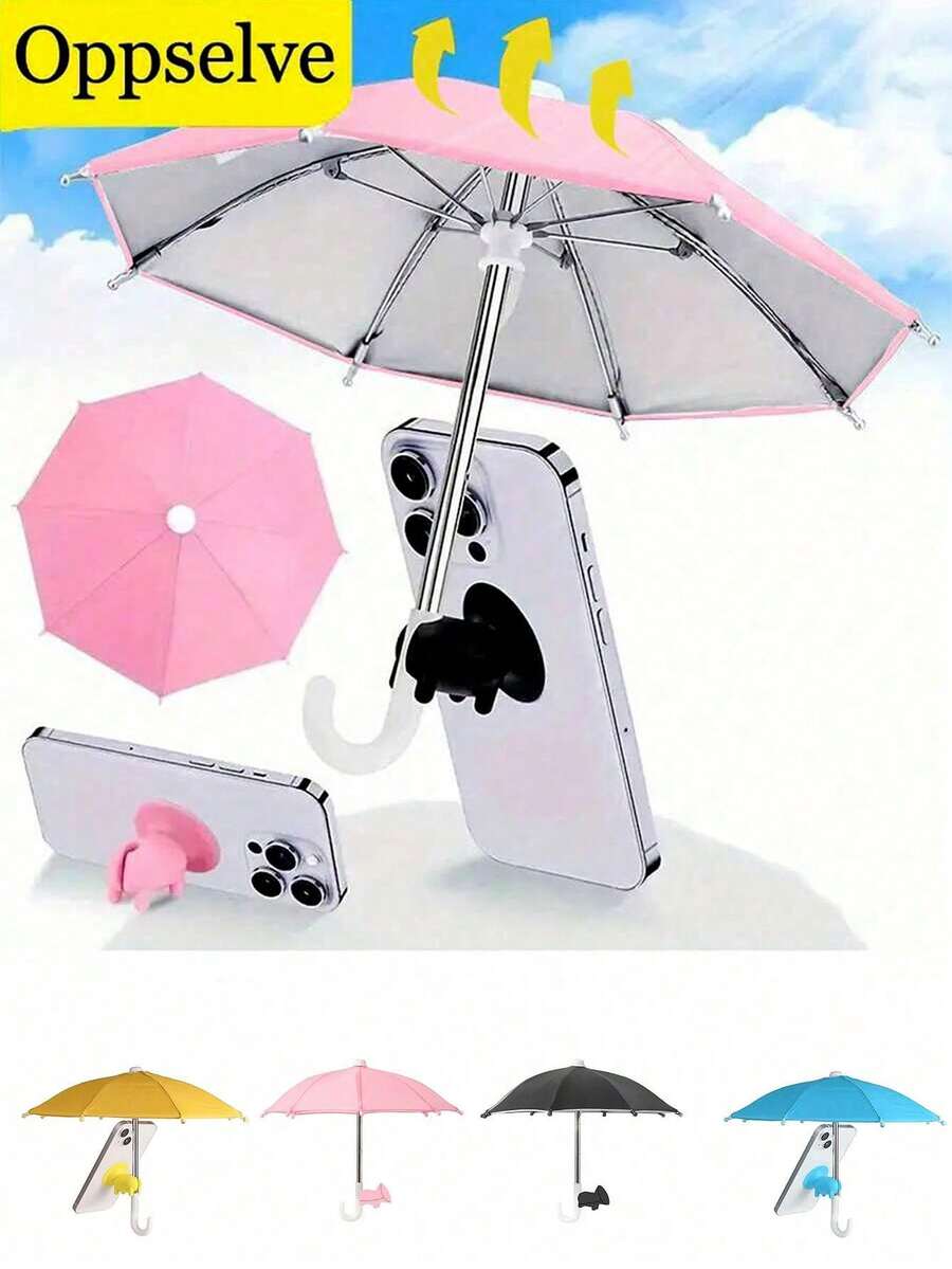 Phone Umbrella For Sun Shade With Suction Cup Stand, Phone Umbrella For Sun Shade, Cell Phone Umbrella Sun Shade, For Phone With Piggy Suction Cup, Suction Cup Stand, Mobile Phone Holder With Universal Adjustable Glare Blocking For Outdoor, For Outdoor, For Cell Phones, Kindle,Pad,Smartphone, Navigator Blocking Glare Anti-Reflection, Travel Essentials, Summer, Summer Essentials, Back To School Supplies.