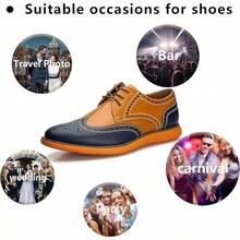 Men's Oxford Shoes Dress Shoes Men's Lightweight Lace-Up Fashion Shoes-20256688 - 棕色-04 - 查看 7