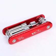 Juego de herramientas multifuncional 6 en 1: Llave hexagonal plegable de alta dureza, portátil, llave universal multifuncional plegable, para reparación de bicicleta eléctrica, motocicleta y bicicleta, incluye destornillador, abridor de botellas, adecuado para automóvil, motocicleta, mantenimiento de bicicleta de montaña, viaje al aire libre, taller de garaje, gran regalo para novio, padre, cumpleaños