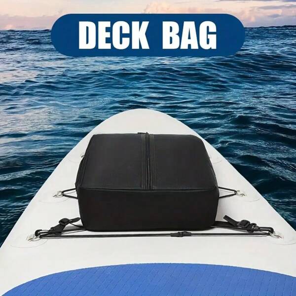 Bolsa aislada para cubierta, Bolsa ajustable para cubierta de 10L en negro, Bolsa de almacenamiento para tabla de remo de pie, Accesorios de surf, Bolsa de almacenamiento con aislamiento térmico, Bolsa deportiva de natación, Bolsa de refrigeración para bebidas, Bolsa de almacenamiento para tabla de surf, Artículos esenciales de playa, Accesorios de playa, Flotador de piscina
