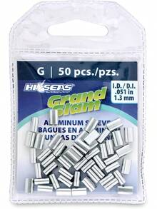 Hi-Seas-SEAS Grand Slam Aluminio Crimp Mangas - Plateado - Ver 2