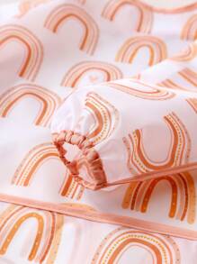 1 件防水围兜，婴幼儿喂奶围兜，大口袋进餐罩衣，6-36 个月