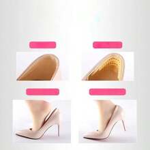 4 قطع من واقي الكعب متعدد الاستخدامات من السيليكون - مانع للانزلاق ، سميك وغير مرئي ، مثالي للأحذية ذات الكعب العالي ، الأحذية الطويلة حتى الركبة وتعديل المقاس ، للاستخدام اليومي وراحة القدم