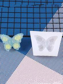 1pc Butterfly Shaped Candle Silicone Mold, DIY Holiday Atmosphere Butterfly Shaped Wax, Plaster, Resin Decoration Mold - White - View 3
